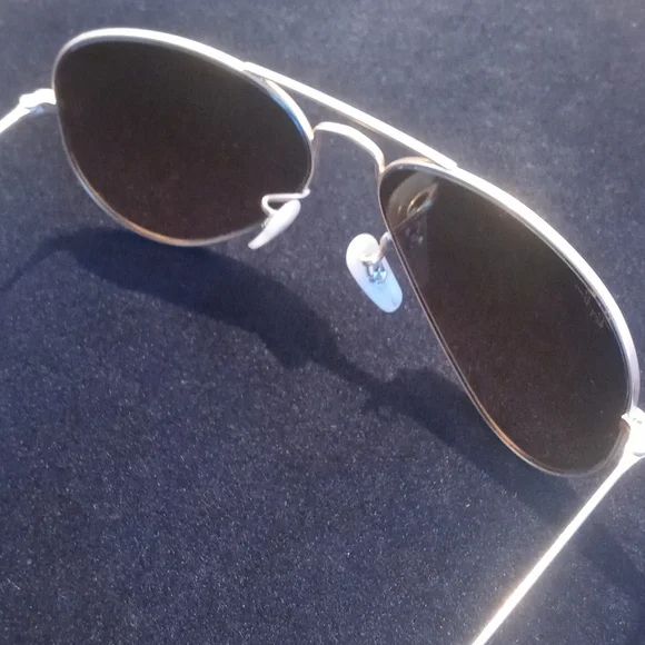 Ray-Ban Gold / Smoked Amber Brown Aviator Sunglasses - Picture 7 of 10